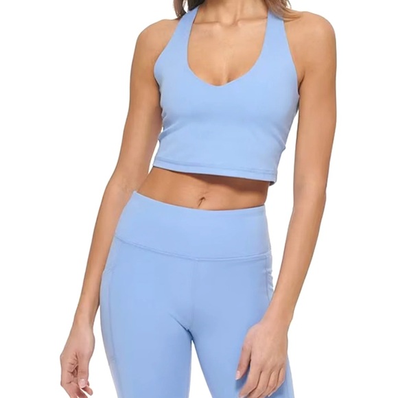 *NWT* MATCHING SET! DKNY SPORT V-neck sports bra (S) and short legging (XS) - Picture 2 of 7